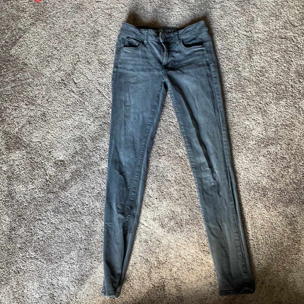 High rise skinny jeans